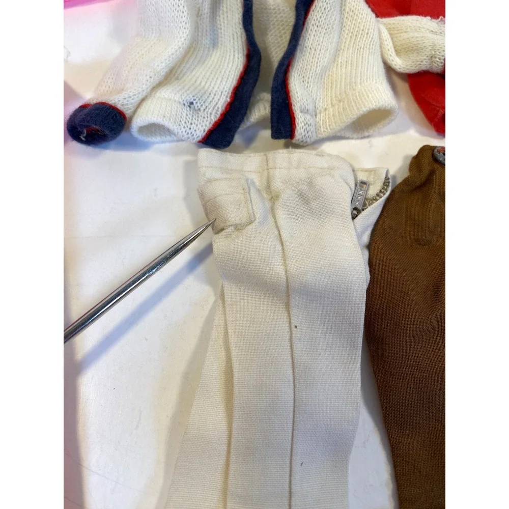 Vintage Barbie Ken Clothes Lot of 7 Pants and Shirts 3 Shirts 4 Pants